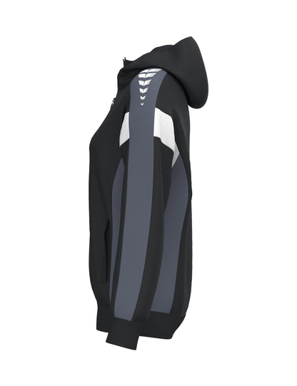 ERIMA CELEBRATE 125 Training Jacket with hood Damen (schwarz/slate grey)