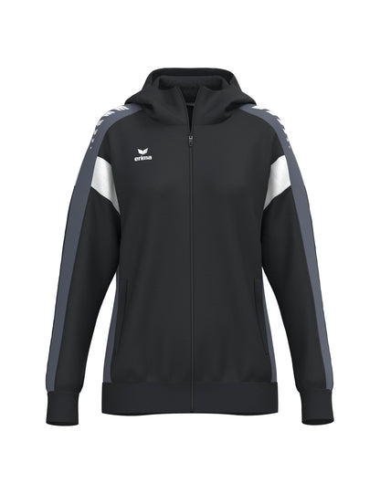 ERIMA CELEBRATE 125 Training Jacket with hood Damen (schwarz/slate grey)