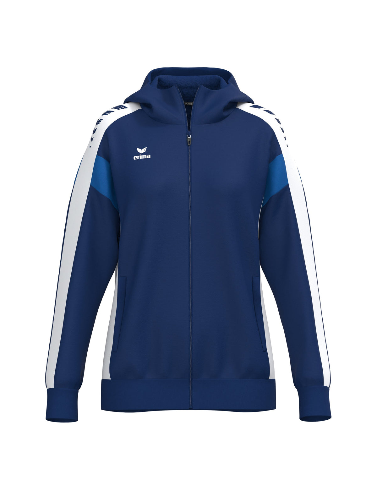 ERIMA CELEBRATE 125 Training Jacket with hood Damen (new navy/weiß)