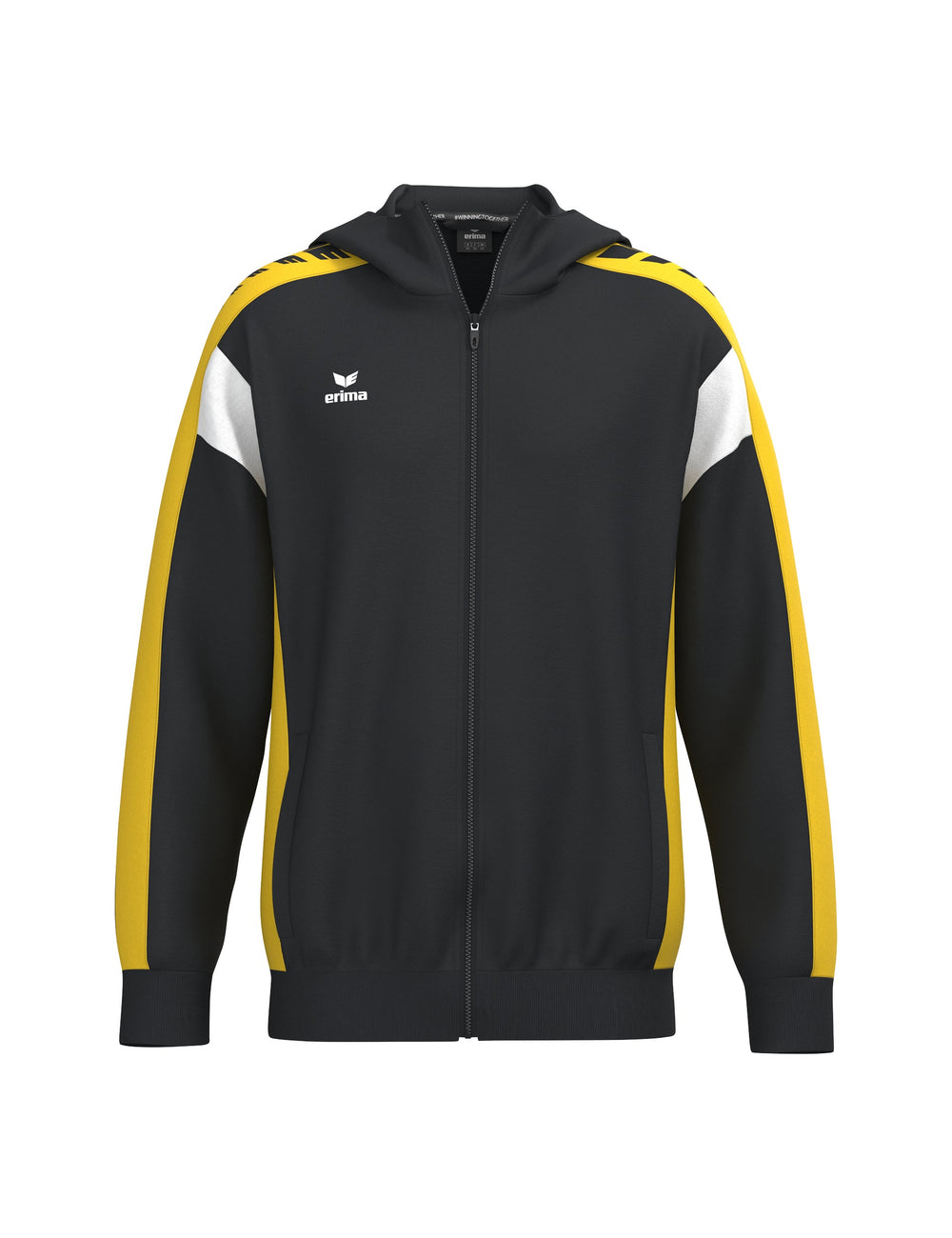 ERIMA CELEBRATE 125 Training Jacket with hood (schwarz/gelb)
