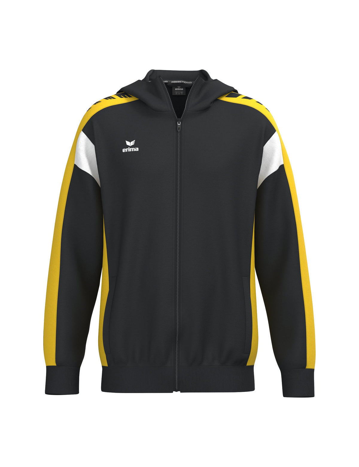 ERIMA CELEBRATE 125 Training Jacket with hood (schwarz/gelb)