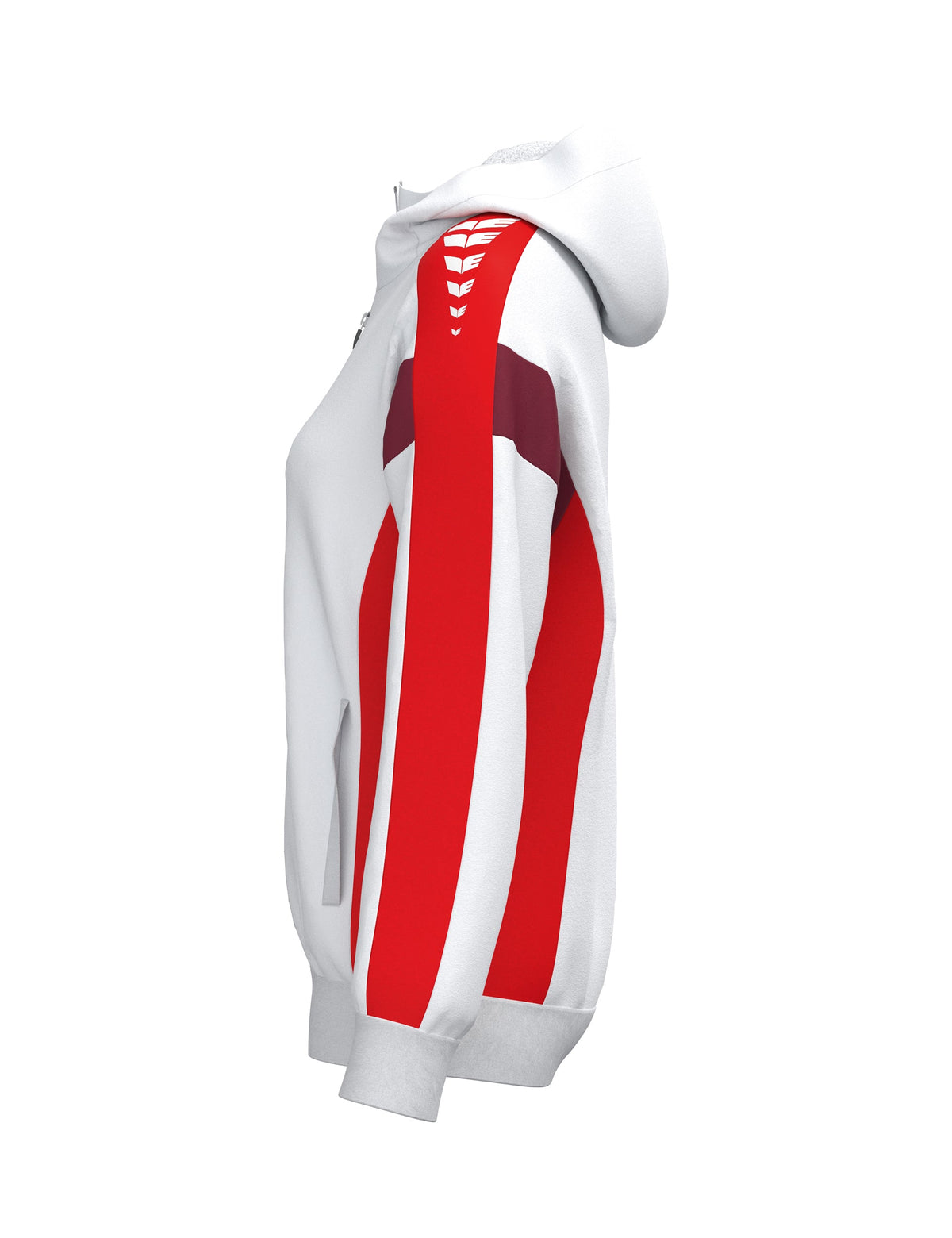 ERIMA CELEBRATE 125 Training Jacket with hood Damen (weiß/rot)