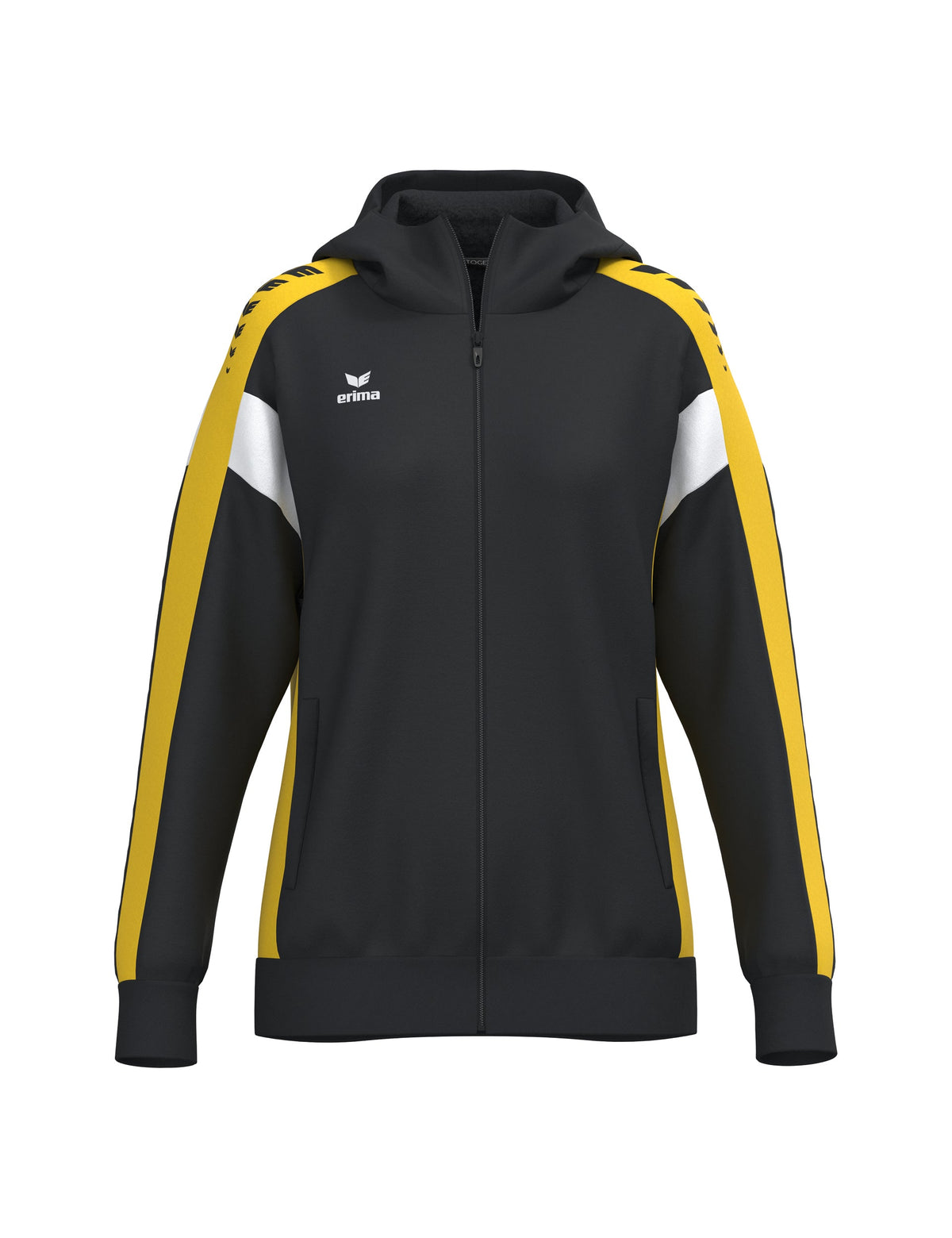 ERIMA CELEBRATE 125 Training Jacket with hood Damen (schwarz/gelb)