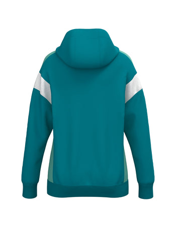 ERIMA CELEBRATE 125 Training Jacket with hood Damen (tahitian blue/mint)