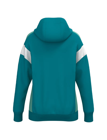 ERIMA CELEBRATE 125 Training Jacket with hood Damen (tahitian blue/mint)