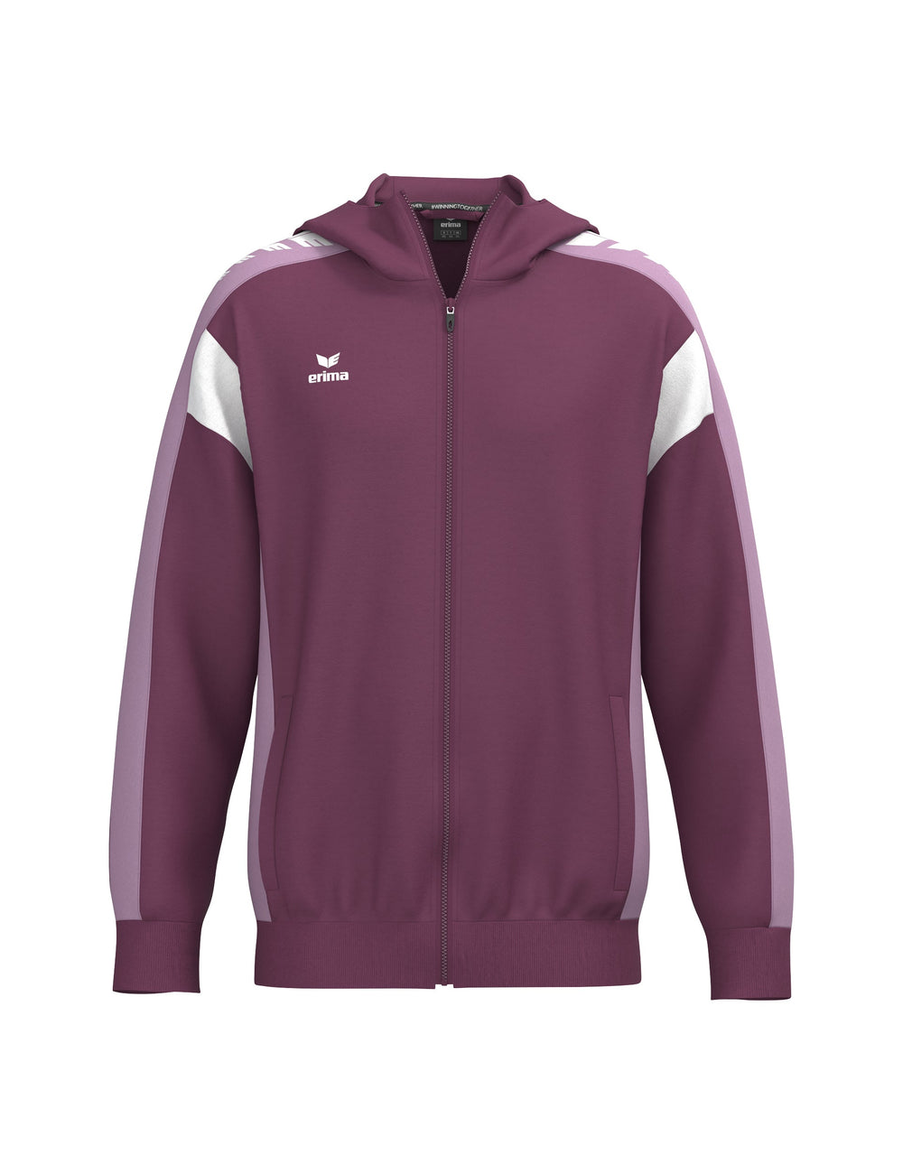 ERIMA CELEBRATE 125 Training Jacket with hood (burgundy/lavender)