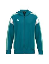 ERIMA CELEBRATE 125 Training Jacket with hood (tahitian blue/mint)