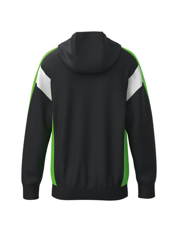 ERIMA CELEBRATE 125 Training Jacket with hood (schwarz/green gecko)
