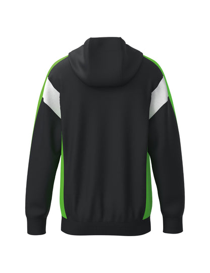 ERIMA CELEBRATE 125 Training Jacket with hood (schwarz/green gecko)