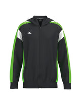 ERIMA CELEBRATE 125 Training Jacket with hood (schwarz/green gecko)