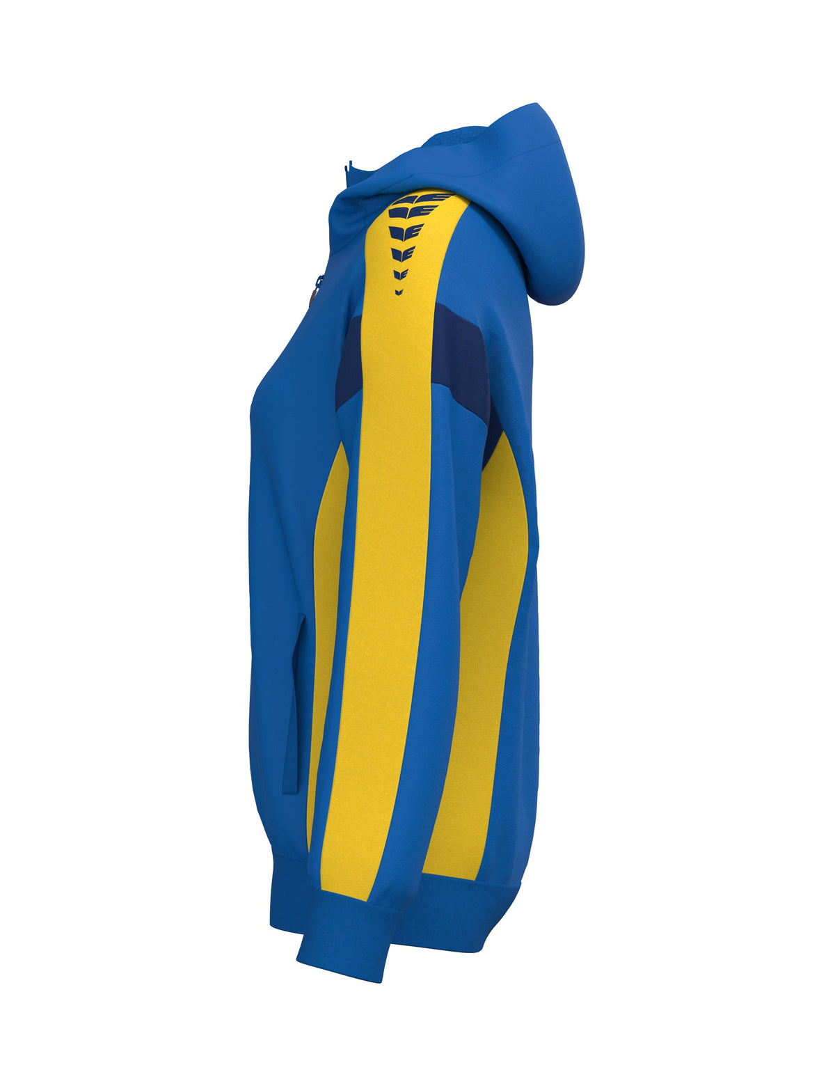 ERIMA CELEBRATE 125 Training Jacket with hood Damen (new royal/gelb)