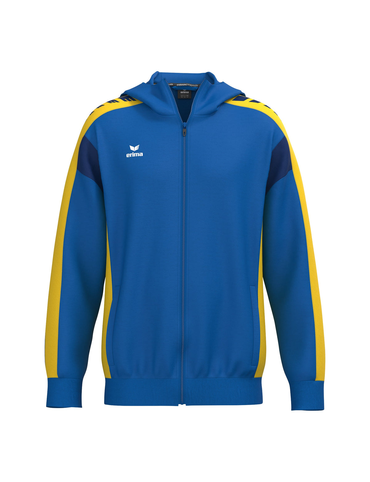 ERIMA CELEBRATE 125 Training Jacket with hood (new royal/gelb)
