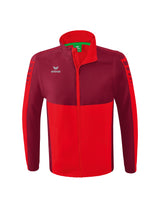 ERIMA Six Wings Jacke mit abnehmbaren Ärmeln Unisex Rot