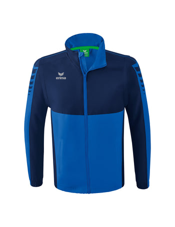 ERIMA Six Wings Jacke mit abnehmbaren Ärmeln Unisex Blau