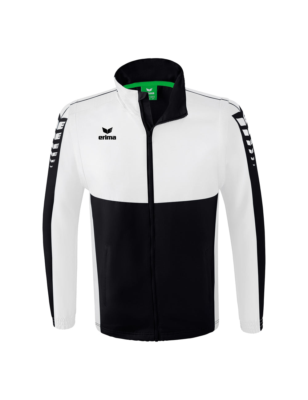 ERIMA Six Wings Jacke mit abnehmbaren Ärmeln Unisex Schwarz