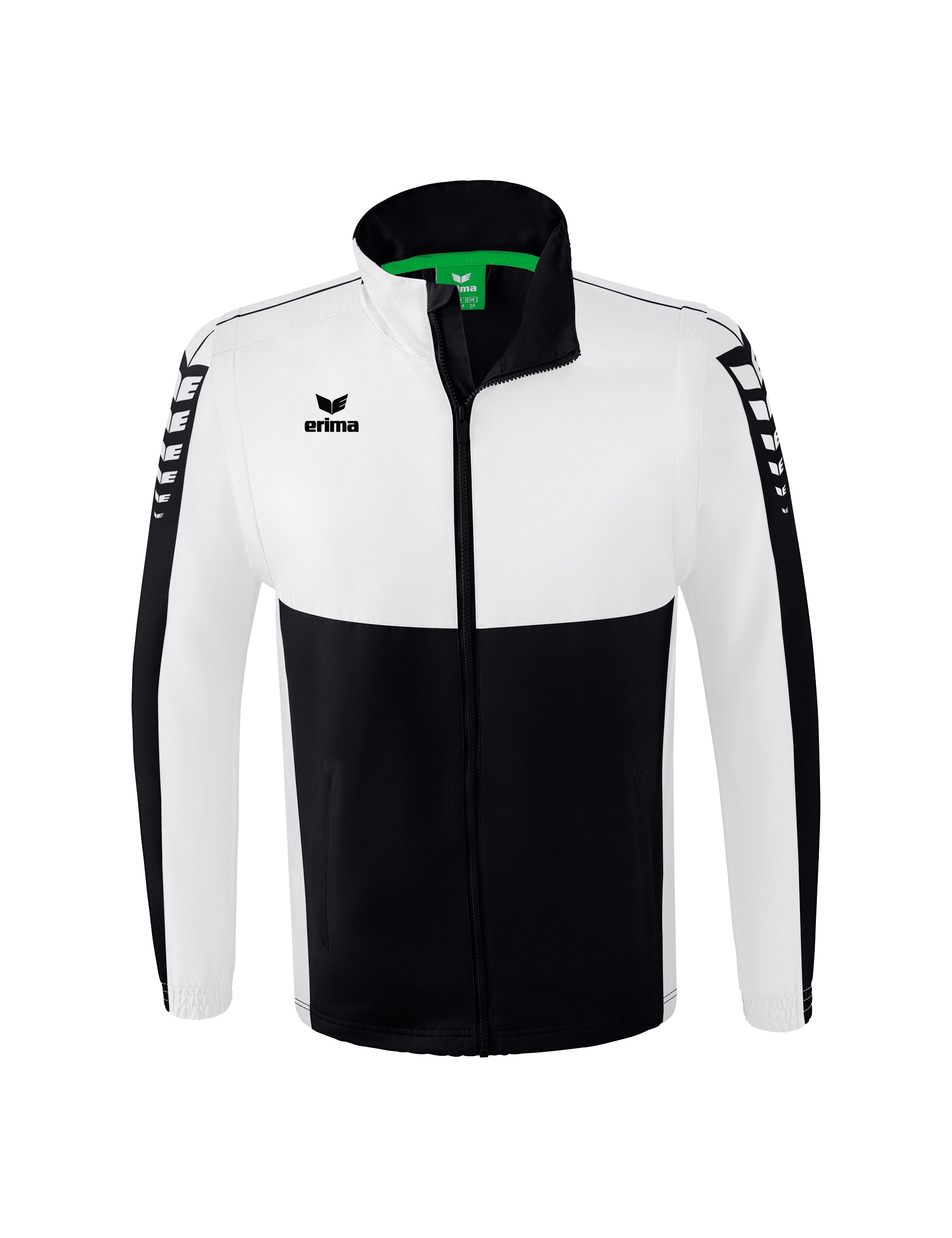 ERIMA Six Wings Jacke mit abnehmbaren Ärmeln Unisex Schwarz