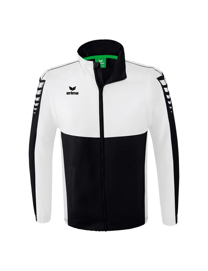 ERIMA Six Wings Jacke mit abnehmbaren Ärmeln Unisex Schwarz