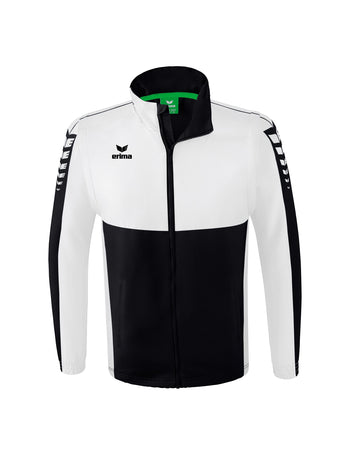 ERIMA Six Wings Jacke mit abnehmbaren Ärmeln Unisex Schwarz