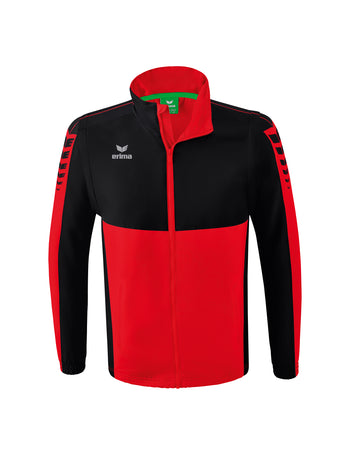 ERIMA Six Wings Jacke mit abnehmbaren Ärmeln Unisex Rot