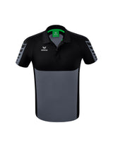 ERIMA Six Wings Poloshirt Unisex Grau