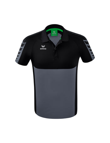 ERIMA Six Wings Poloshirt Unisex Grau