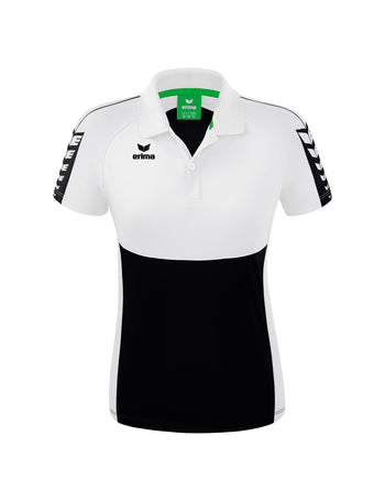 ERIMA Six Wings Poloshirt Damen Schwarz