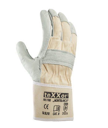 MAX Rindvollleder-Handschuhe MONTBLANC III, EN ISO 21420, EN 388  1168 (VE 120 Paar)