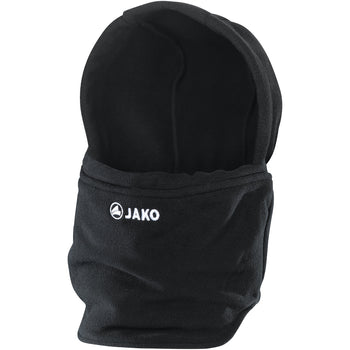 JAKO Neckwarmer mit Mütze (schwarz)
