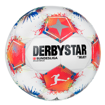 DERBYSTAR Bundesliga Brillant Replica v25 (weiss/blau/rot)