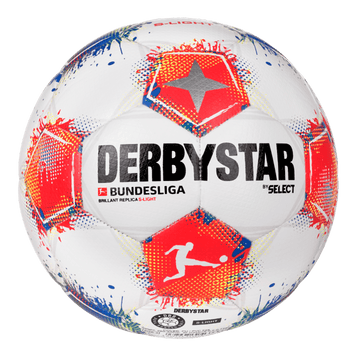 DERBYSTAR Bundesliga Brillant Replica S-Light v25 (weiss/blau/rot)