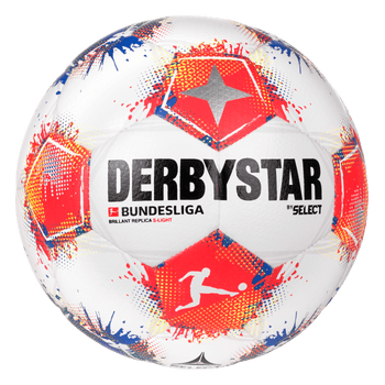 DERBYSTAR Bundesliga Brillant Replica S-Light v25 (weiss/blau/rot)
