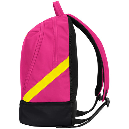 JAKO Rucksack Iconic (pink/schwarz/neongelb)