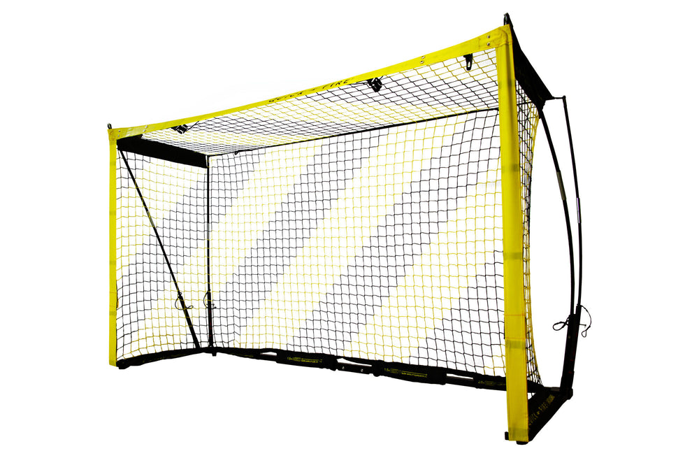 POWERSHOT QUICKFIRE Multi-Size Fußballtor 3,6/4,9 x 1,8/2,1 m (schwarz/gelb)
