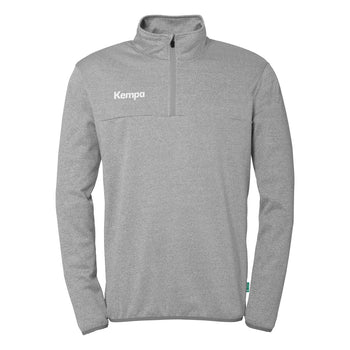 KEMPA 1/4 Zip Top Kind Dunkelgrau