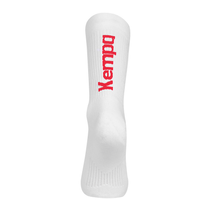 KEMPA Logo Classic Socken (weiß/rot)