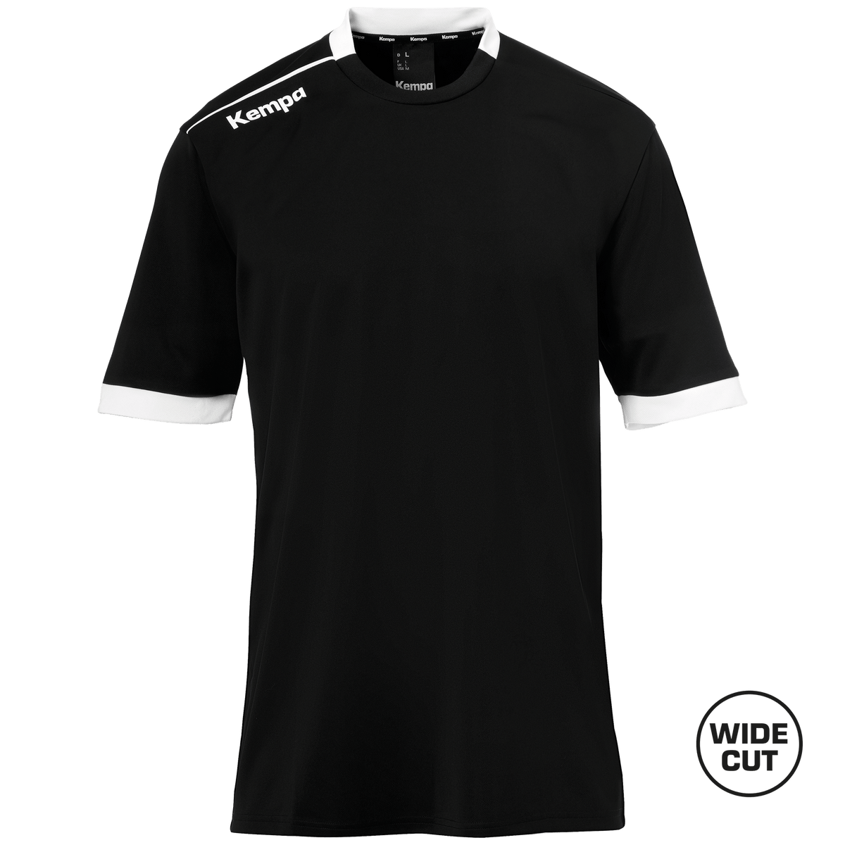 KEMPA Player Shooting Shirt Kind (schwarz/weiß)