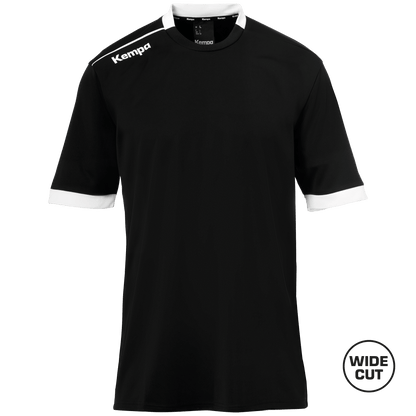 KEMPA Player Shooting Shirt Kind (schwarz/weiß)