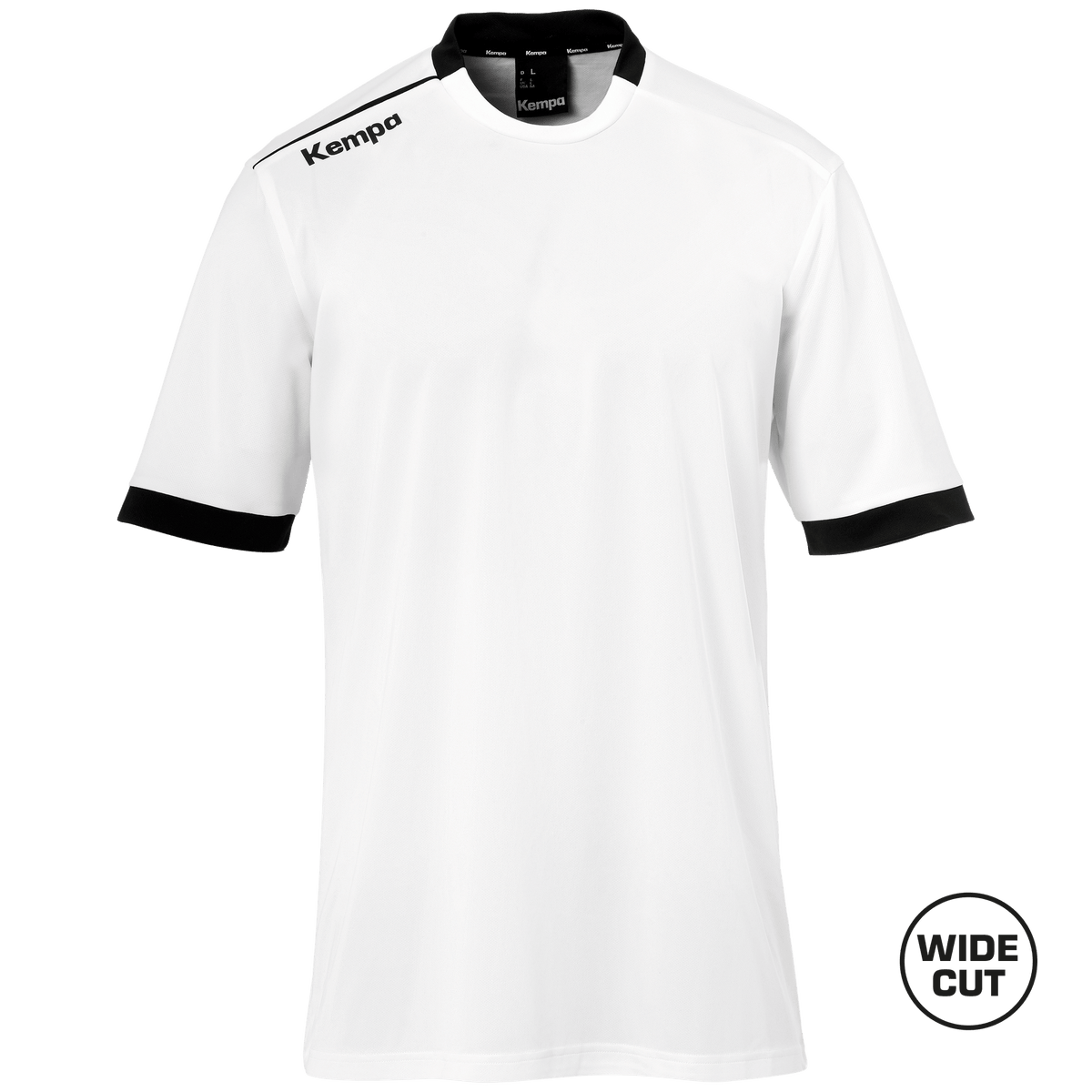 KEMPA Player Shooting Shirt Kind (weiß/schwarz)