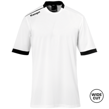 KEMPA Player Shooting Shirt Kind (weiß/schwarz)