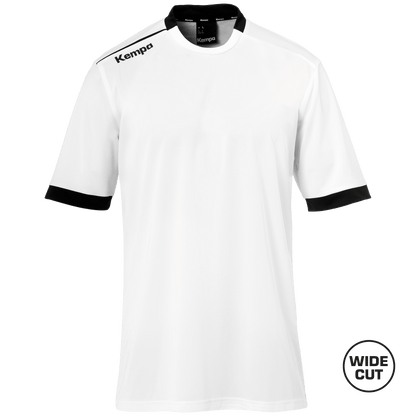 KEMPA Player Shooting Shirt Kind (weiß/schwarz)