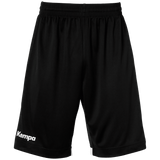 KEMPA Player Long Shorts Kind (schwarz/weiß)