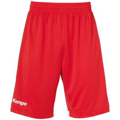 KEMPA Player Long Shorts Kind (rot/weiß)