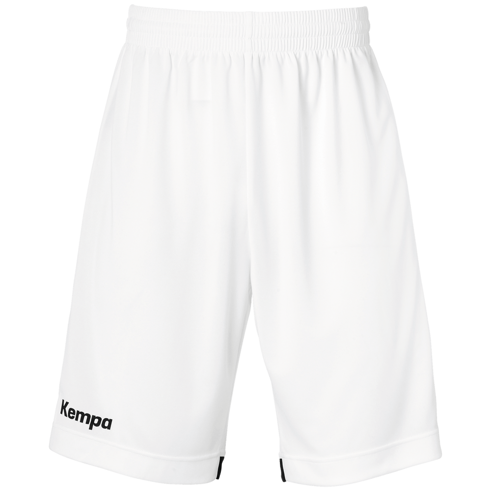 KEMPA Player Long Shorts Kind (weiß/schwarz)