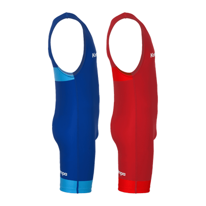 KEMPA Wrestling Singlet 2-Set (royal/rot)
