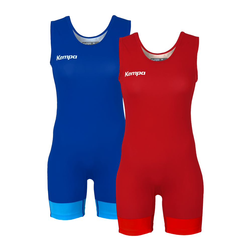 KEMPA Wrestling Singlet 2-Set Damen (royal/rot)