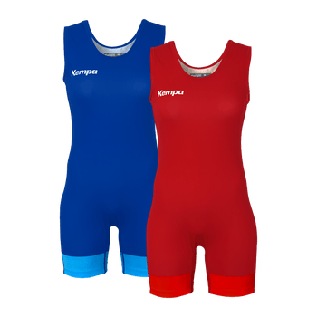 KEMPA Wrestling Singlet 2-Set Damen (royal/rot)