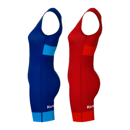 KEMPA Wrestling Singlet 2-Set Damen (royal/rot)