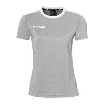 KEMPA Emotion 27 Shirt Damen (dark grau melange/weiß)
