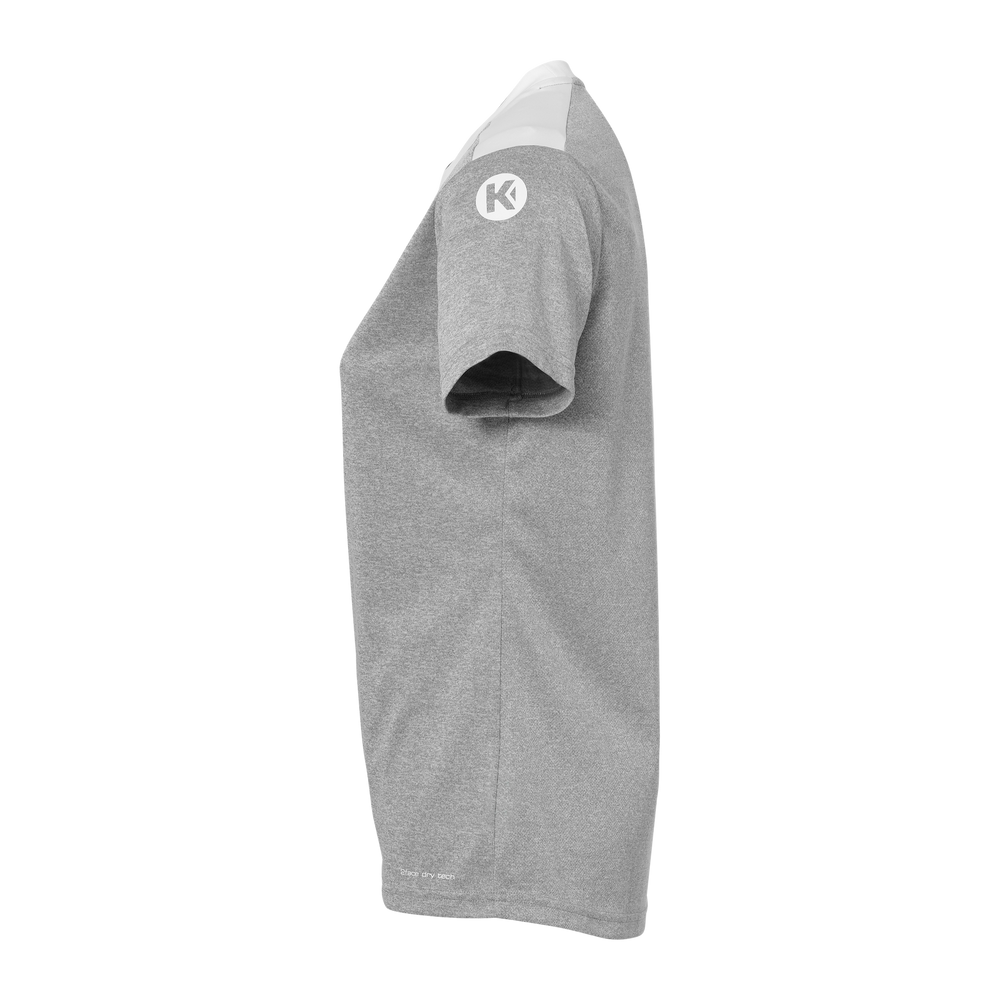 KEMPA Emotion 27 Shirt Damen (dark grau melange/weiß)