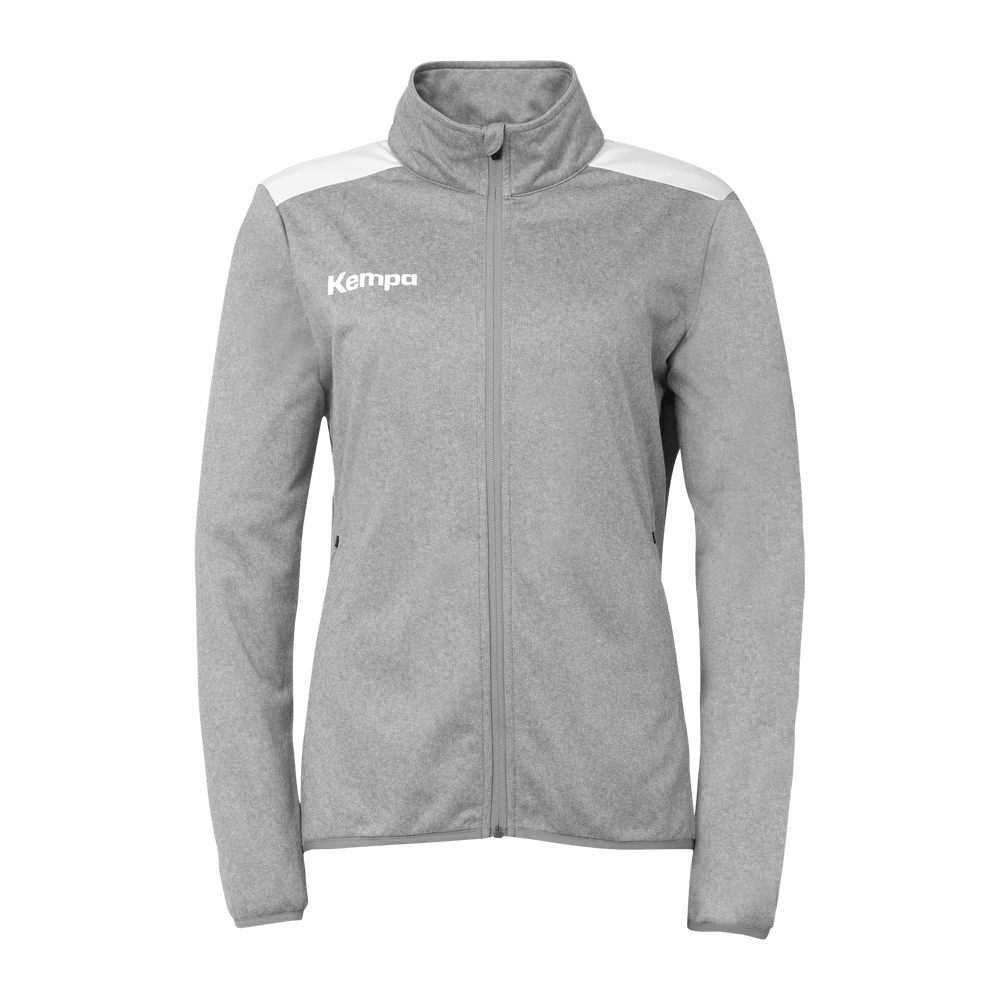 KEMPA Emotion 27 Poly Jacke Damen (dark grau melange/weiß)